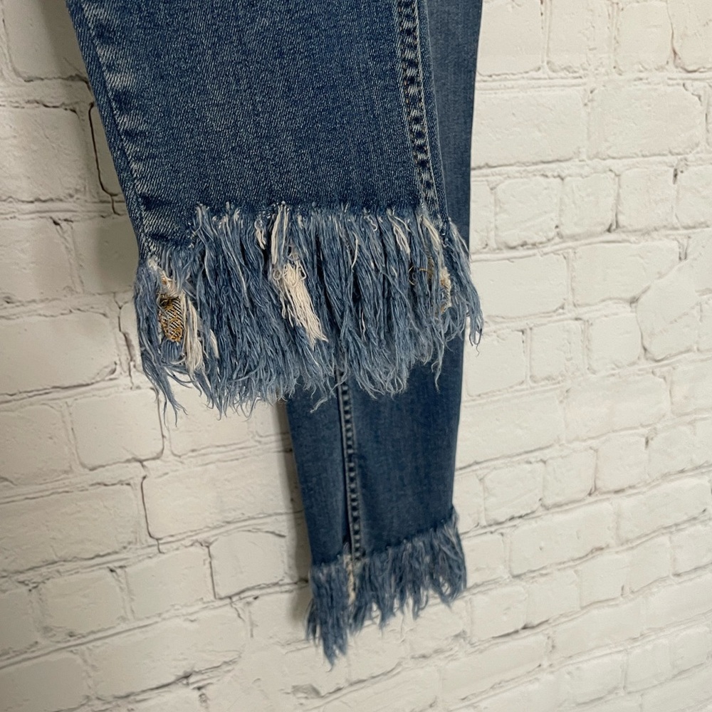 Free People Great Heights Frayed Skinny Jeans size 27 - Picture 10 of 12